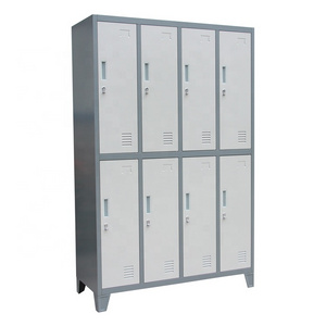 Gym Spa Changing Room Steel Wardrobe Almirah School Students Steel Cabinet Locker With Standing Legs