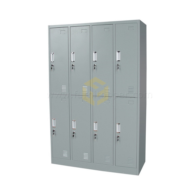 Gym Spa Changing Room Steel Wardrobe Almirah School Students Steel Cabinet Locker With Standing Legs