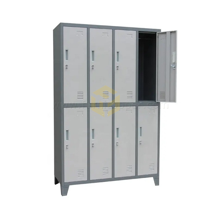 Gym Spa Changing Room Steel Wardrobe Almirah School Students Steel Cabinet Locker With Standing Legs