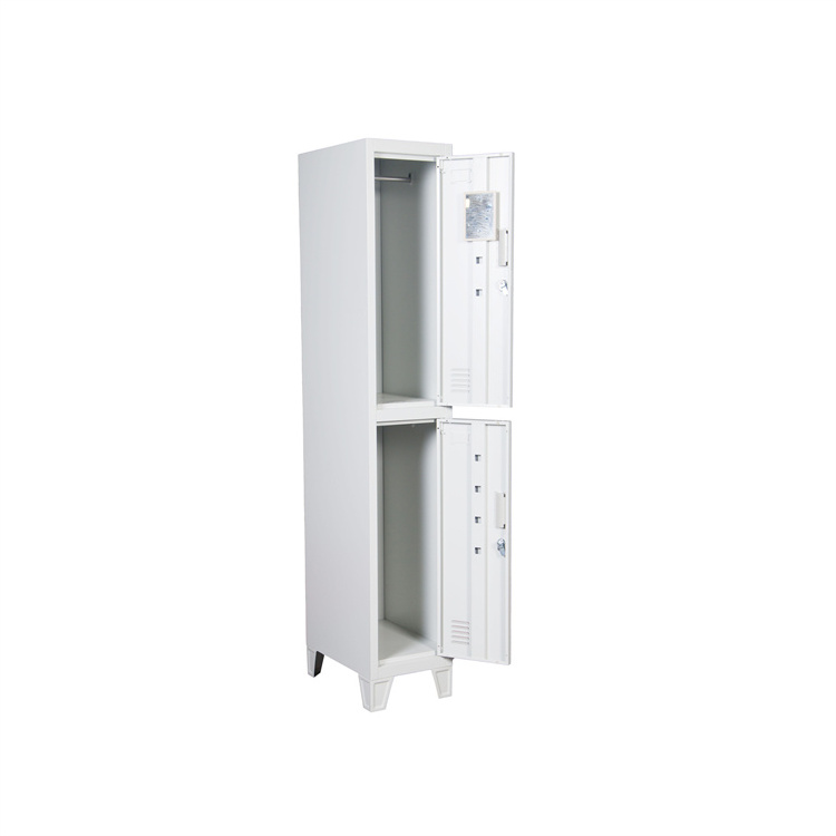 Metal Single Door Steel Wardrobe  with Standing Feet Metal Clothes Locker