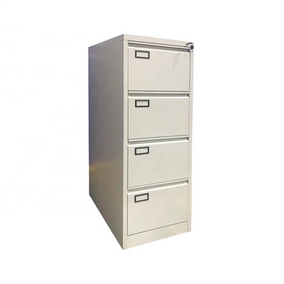 Steel Deep 4 Drawer Cabinet Vertical Metal Locking File Cupboard Cabinet For A4 Legal Letter