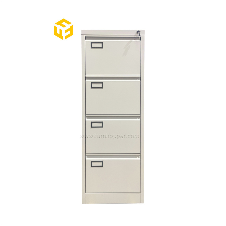 Steel Deep 4 Drawer Cabinet Vertical Metal Locking File Cupboard Cabinet For A4 Legal Letter