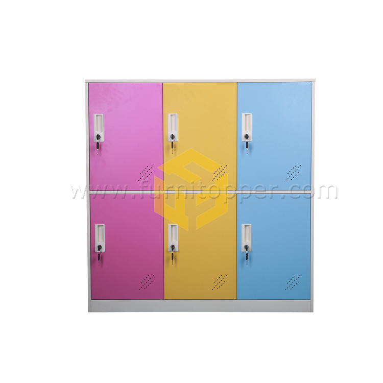 Metal Wall Locker for School and Home Storage Locker Organizer Kids Cloth Toy Storage Steel Cabinet Locker