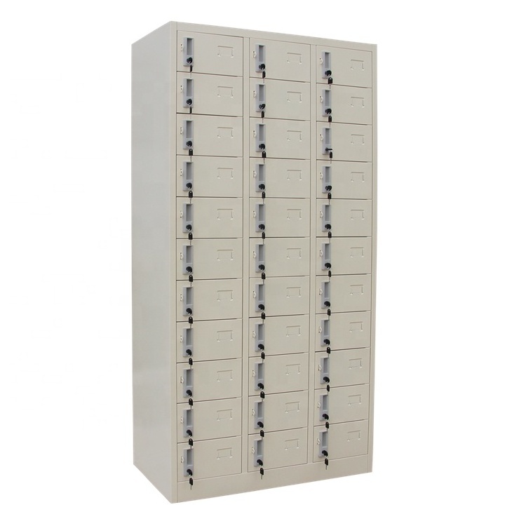 33 Door Metal Storage Locker Boxes Personal Effects Steel Storage Locker with Lock