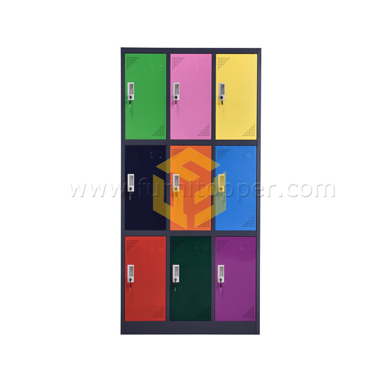 School Furniture Dormitory Heavy Duty Metal Locker Cabinet Steel Wardrobe Indoor Natatorium Gym Metal Locker