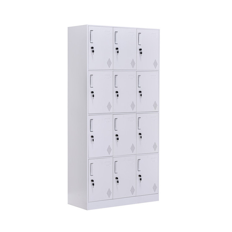 Narrow Edge Metal Locker Cabinet Steel Lock Box for Office School Gym Home