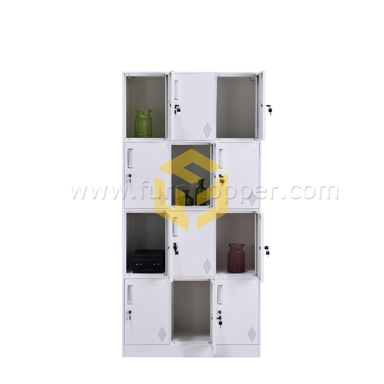 Narrow Edge Metal Locker Cabinet Steel Lock Box for Office School Gym Home