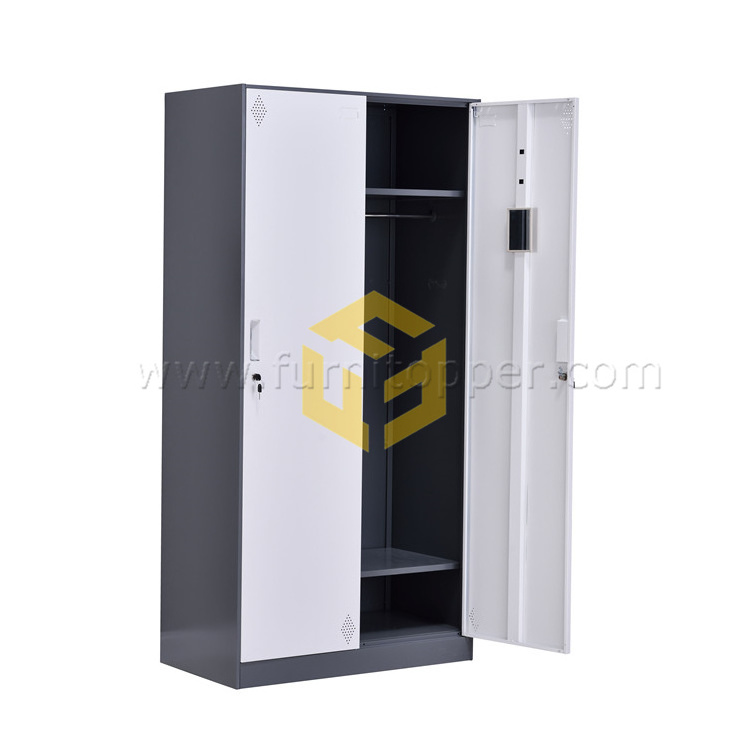 Factory Wholesale Steel Wardrobe Closet 3 Door Metal Steel Locker Clothes Storage Cabinet