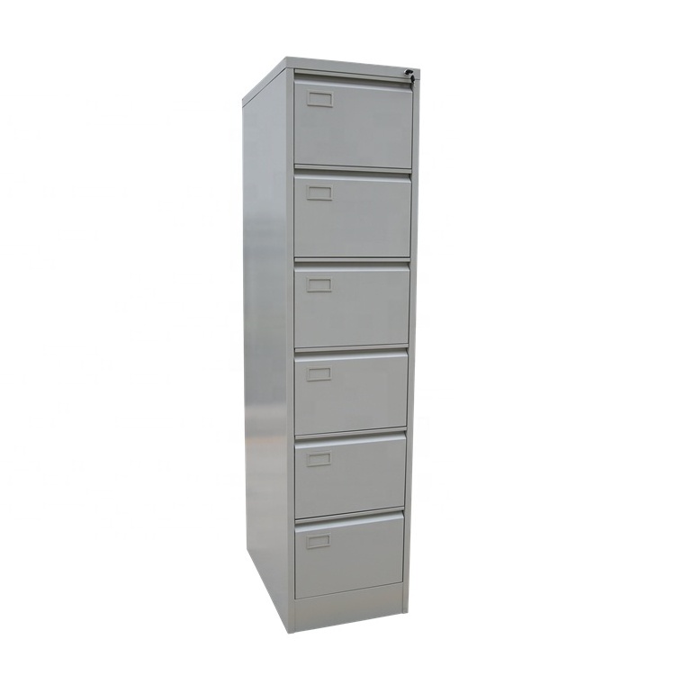 Office Furniture 6 Drawer Vertical File Cabinet Home Study Steel Vertical Storage Cabinet