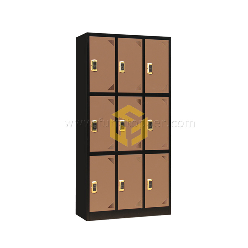 Swimming Pool Yoga Studio Sauna Room Metal Locker Wardrobe with Smart Lock Gym 6 Door Steel Smart Locker