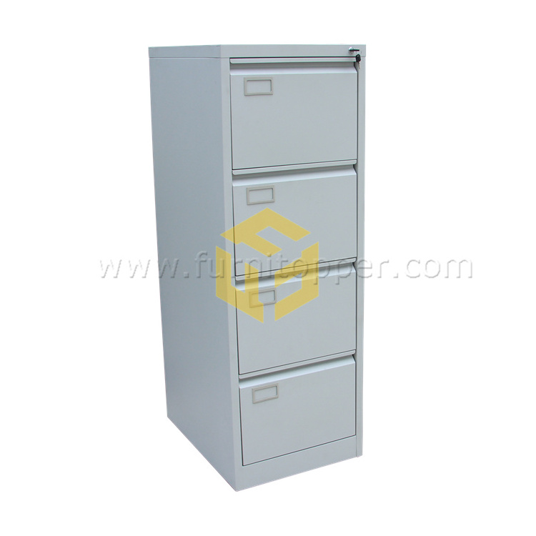 4 Drawer Steel Filing Cabinet Office Storage Metal File Cabinet with Central Lock