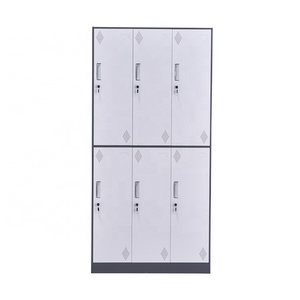 Office Furniture Steel Almirah with Locker School Gym Dressing Room   Metal Locker with Mirror