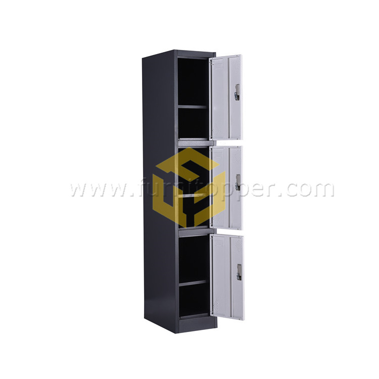 Multi-function Removable 3 Door Metal Storage Locker Cabinet Steel Almirah Locker