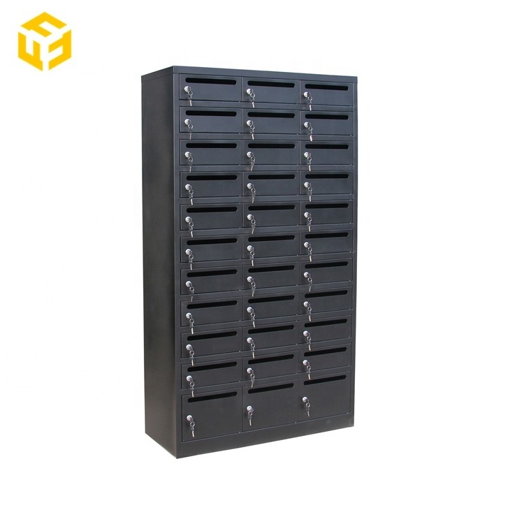 Outdoor Furniture US Welded Steel Lockable Apartment Mailbox Metal Residential Mailboxes Post Office Letter Boxes