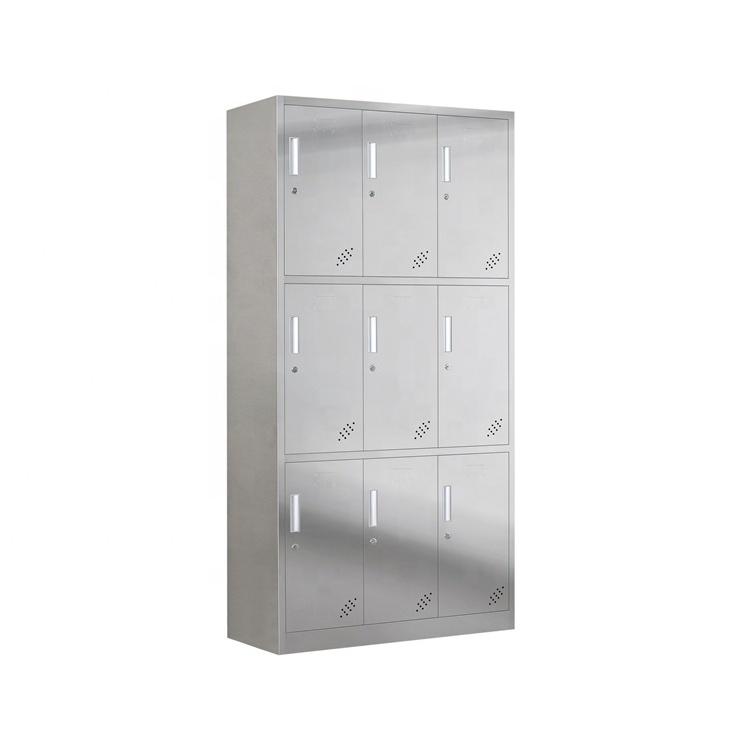 Stainless Steel Storage Locker Cabinet Worker Parcel Metal Locker Staff Work Clothes Baggage Luggage Phone Locker