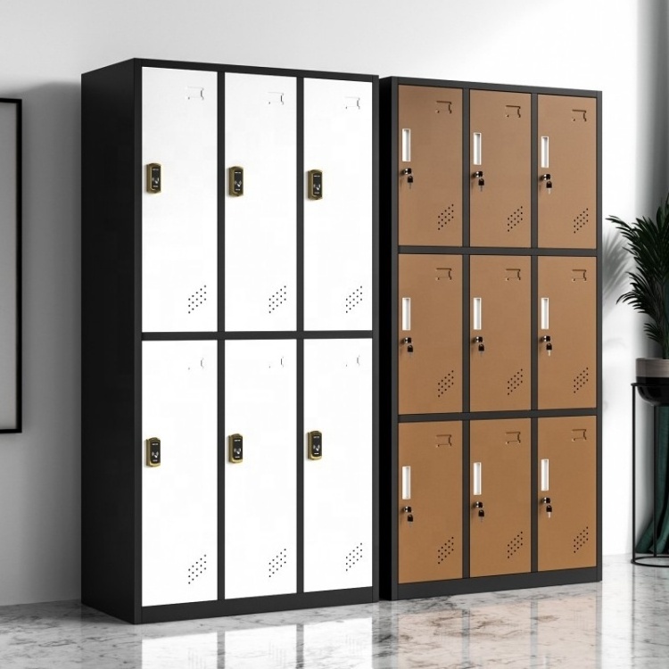 Swimming Pool Yoga Studio Sauna Room Metal Locker Wardrobe with Smart Lock Gym 6 Door Steel Smart Locker