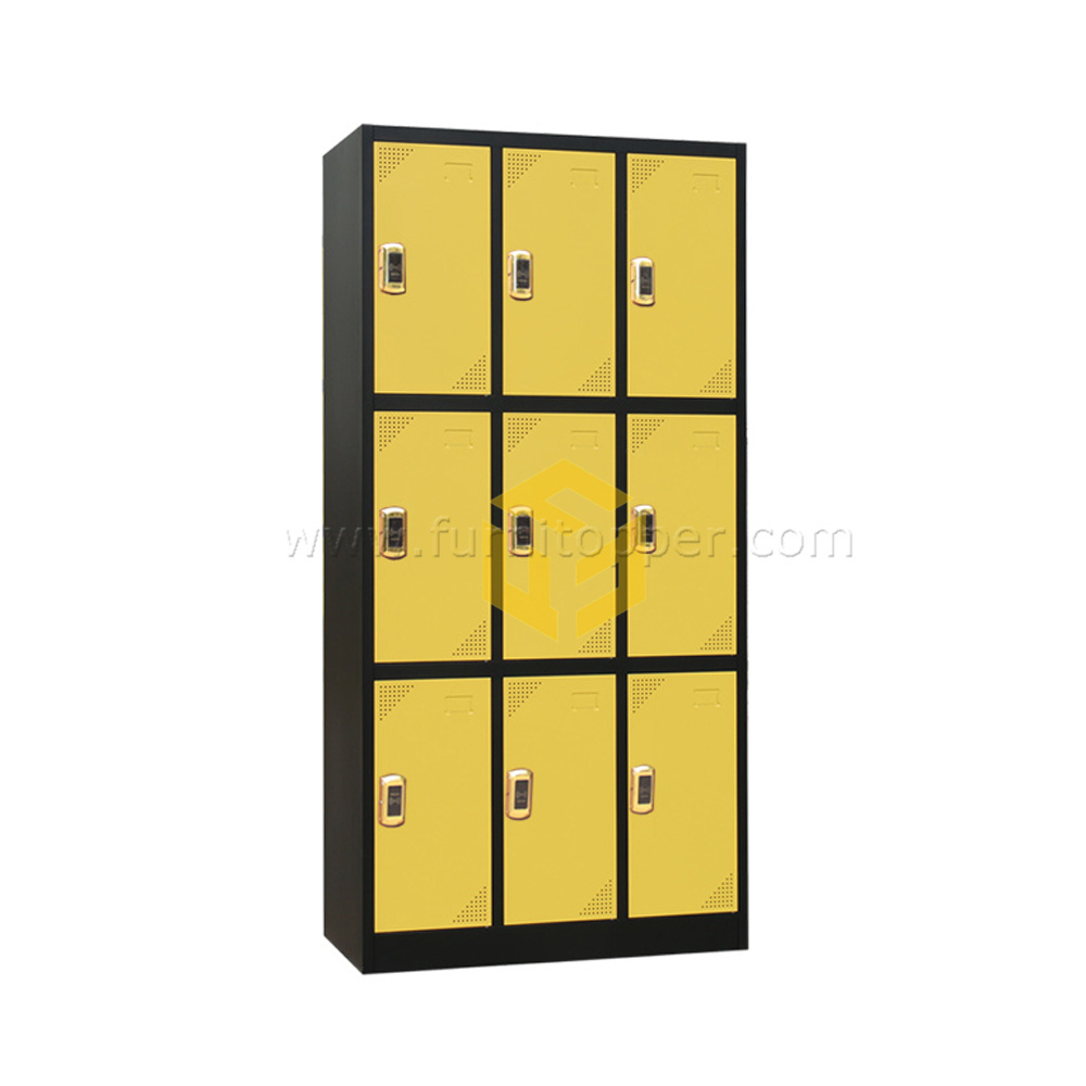 Swimming Pool Yoga Studio Sauna Room Metal Locker Wardrobe with Smart Lock Gym 6 Door Steel Smart Locker