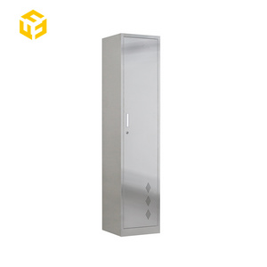 Stainless Steel Cabinets Manufacturer Furnitopper Single Door Cleaning Tools Cabinet Steel Mop Broom Cleaning Cabinet