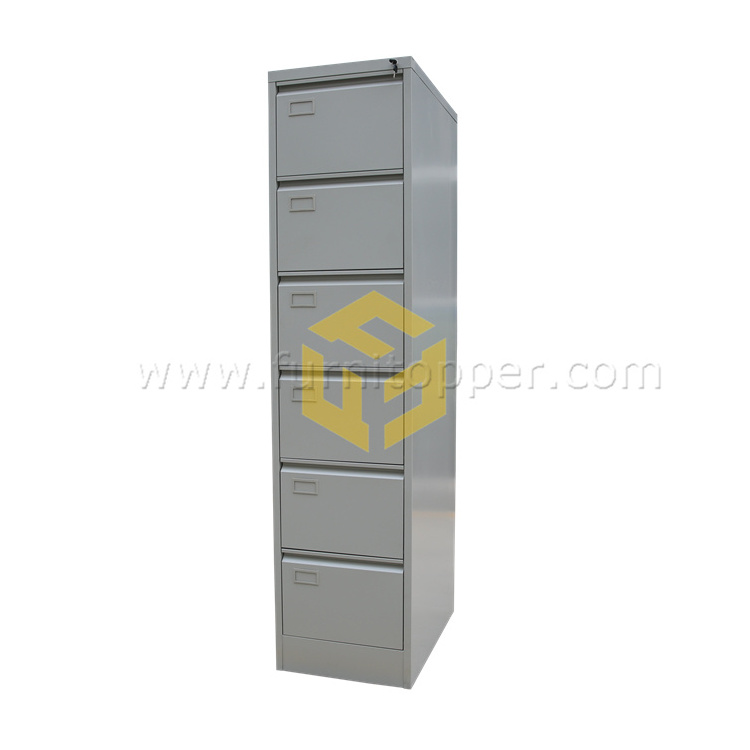 Office Furniture 6 Drawer Vertical File Cabinet Home Study Steel Vertical Storage Cabinet