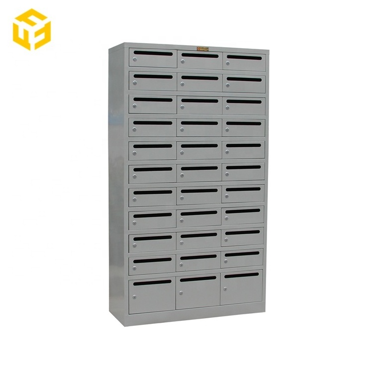 Outdoor Furniture US Welded Steel Lockable Apartment Mailbox Metal Residential Mailboxes Post Office Letter Boxes