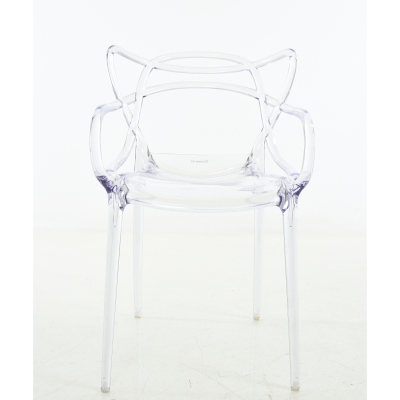 Modern Web Pc Pp Plastic Chair Transparency Stacking Outdoor Clear Dining Chair Master Chair PC-936