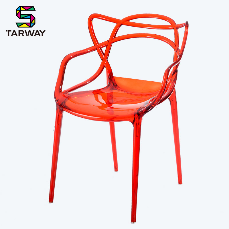 Modern Web Pc Pp Plastic Chair Transparency Stacking Outdoor Clear Dining Chair Master Chair PC-936