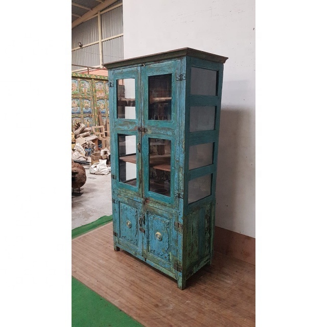 ANTIQUE WARDROBE IN TEAK WOOD LUXURY CLASSIC WARDROBE CABINET FOR BEDROOM WARDROBE FOR HOTEL VILLA