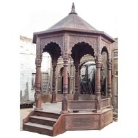 CAVED Wood Gazebo INDIAN Furniture Solid Outdoor Garden Gazebo 3x3m Wrought Iron Garden Gazebos Outdoor Decoration All-season