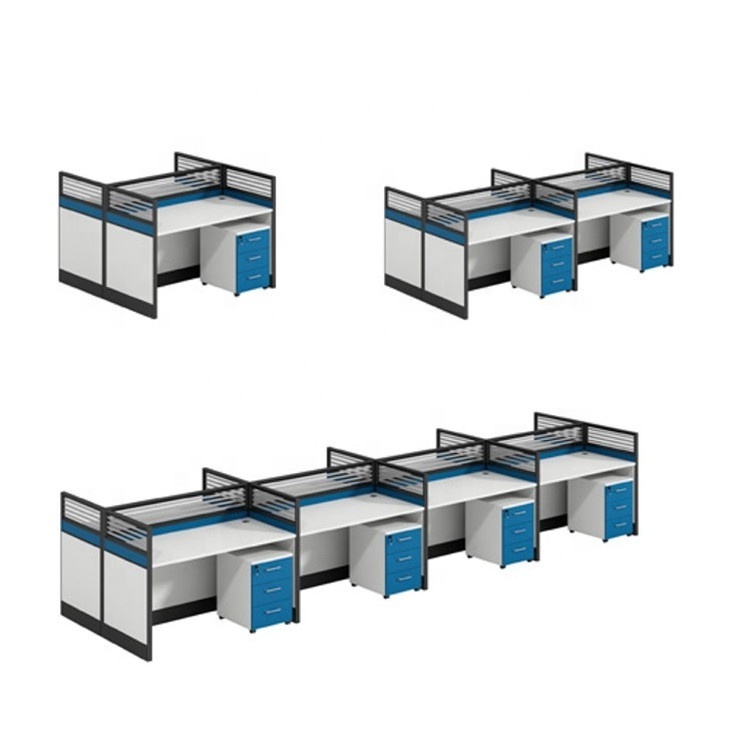 Call center office cubicles desk with aluminum alloy frame