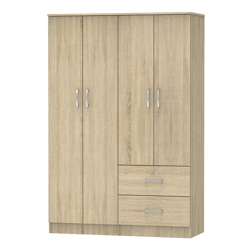 Customizable Modern Design 1210 Multi Function Bedroom Wardrobe with Lockable Drawer for Private Things