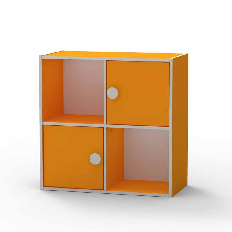 Living Room Furniture Knock Down Cuboid MDF Storage Cabinet And Shelves With Vibrant Colours Range Selection 1673