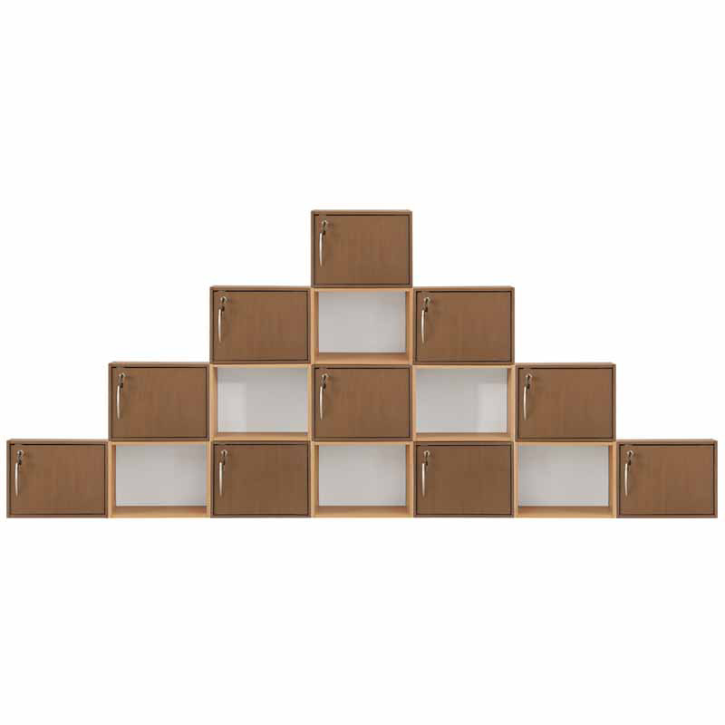 Living Room Furniture Knock Down Cuboid MDF Storage Cabinet 1674