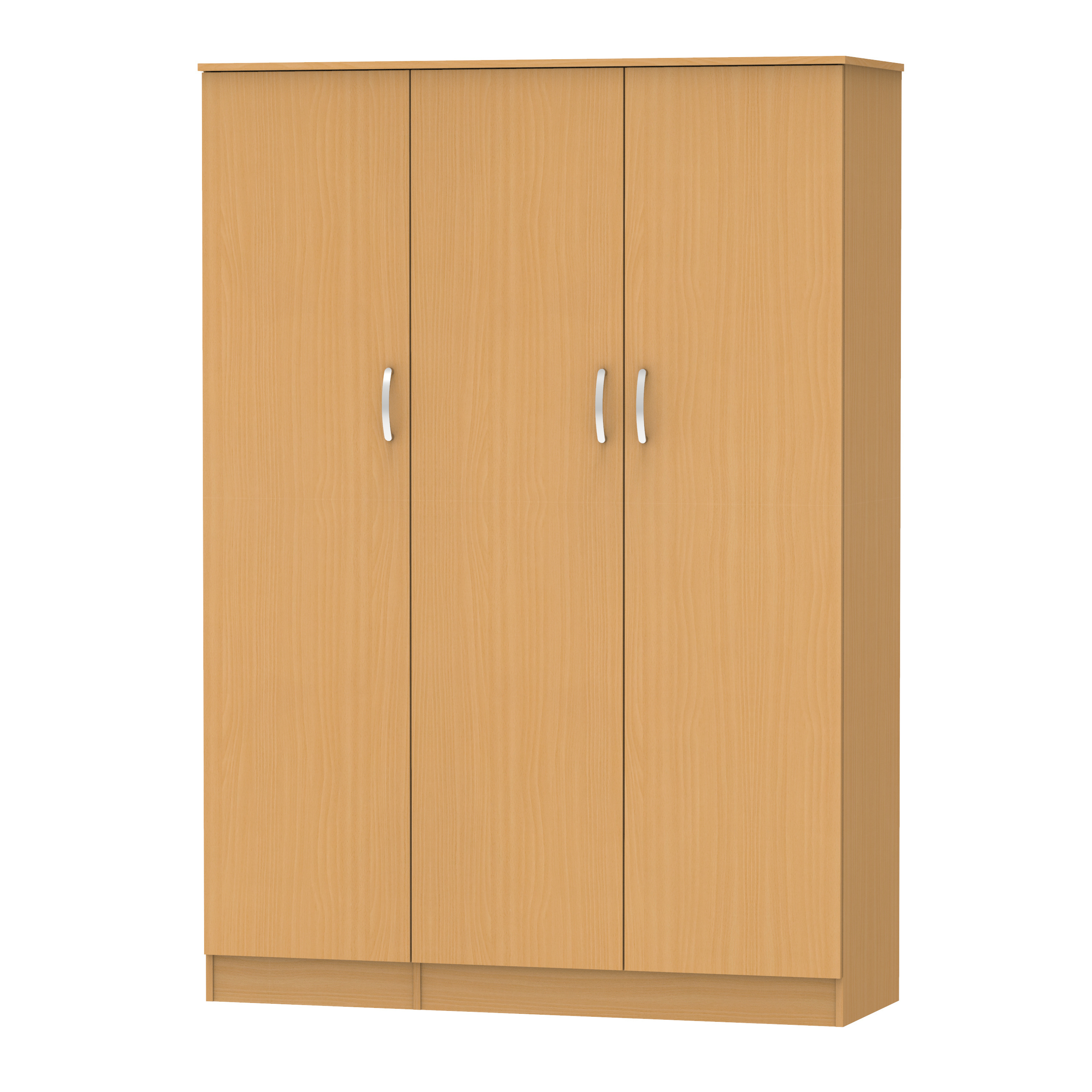 Best Selling 3 Door Wardrobe With Large Short Style and Long Section Hanging Clothes Space Furniture 1293