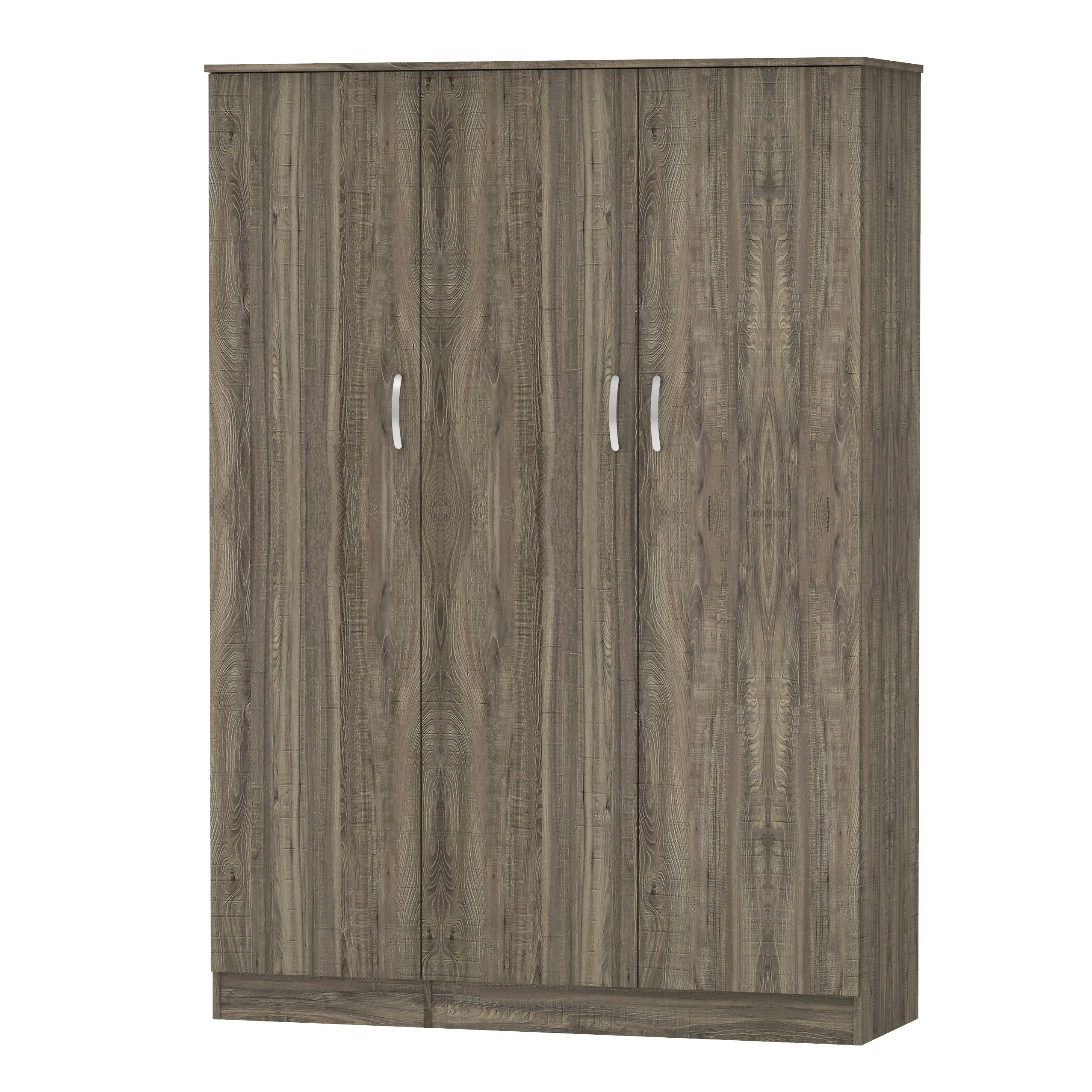 Best Selling 3 Door Wardrobe With Large Short Style and Long Section Hanging Clothes Space Furniture 1293