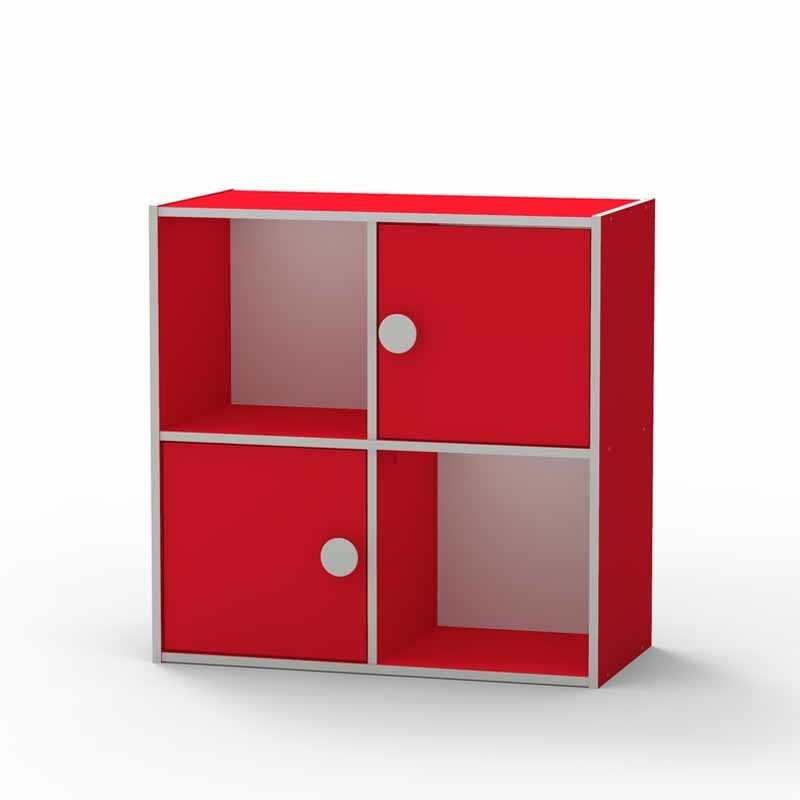 Living Room Furniture Knock Down Cuboid MDF Storage Cabinet And Shelves With Vibrant Colours Range Selection 1673