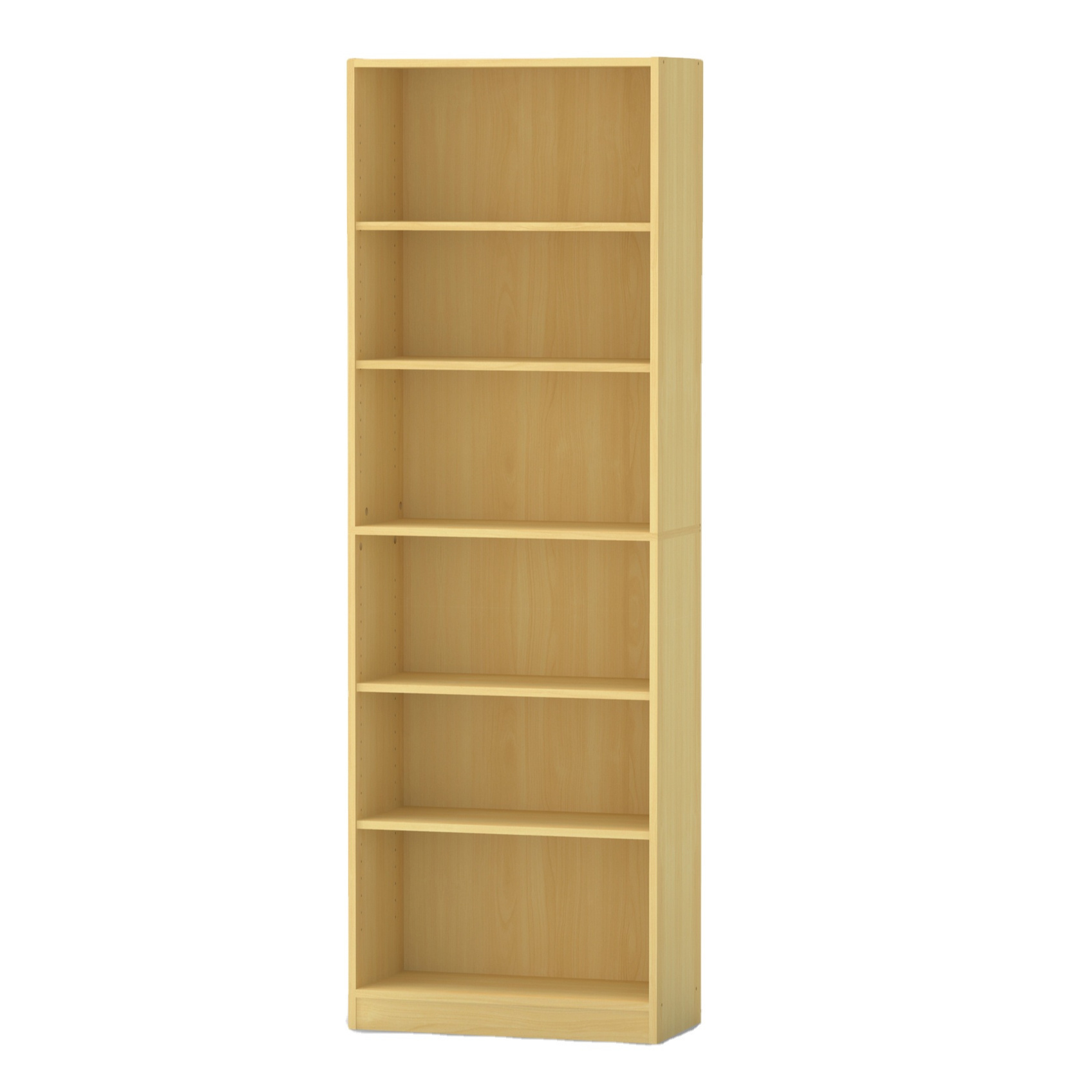 Simple Style 6 Shelves Bookcase Wood Book Special for Online Seller Easy Carry Made in Malaysia 1741