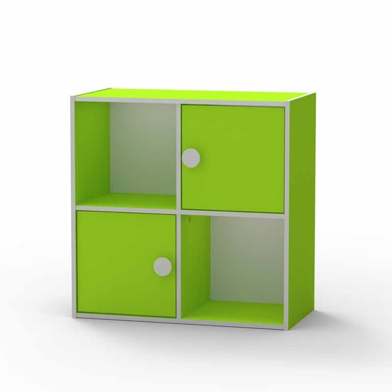 Living Room Furniture Knock Down Cuboid MDF Storage Cabinet And Shelves With Vibrant Colours Range Selection 1673