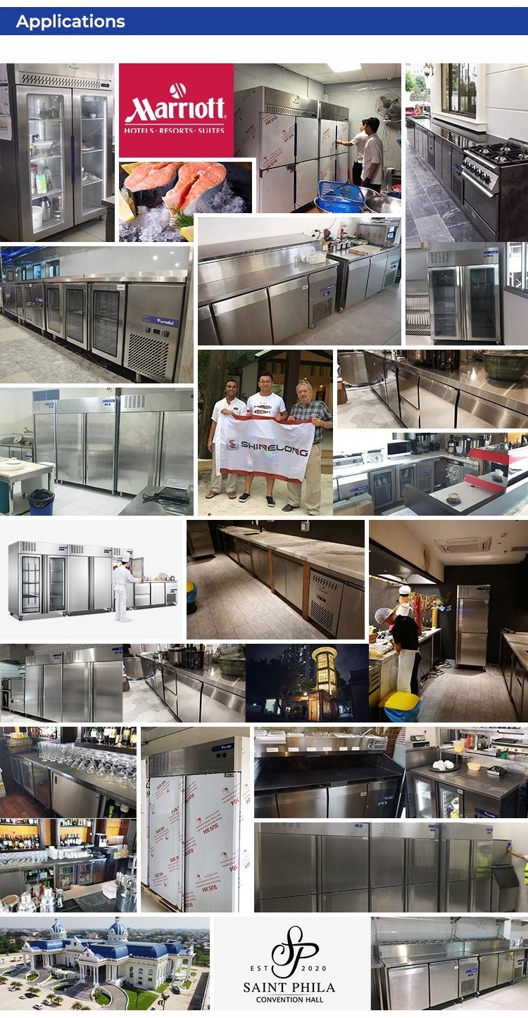 Restaurant Fridge Refrigeration Equipment Commercial Restaurant Refrigerator Kitchen Freezer