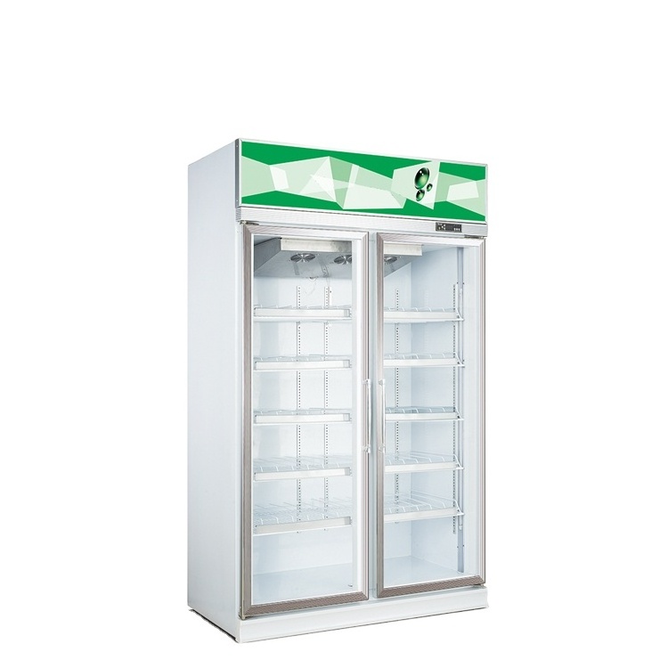 Commercial Fridge Glass Door Pepsi Displsy Refrigerator For Shop Merchandiser beverage display