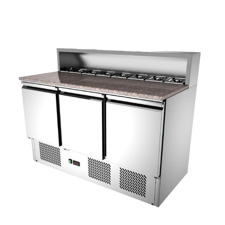 Stainless Steel 304 Sandwich Salad Bar Refrigerator Sale