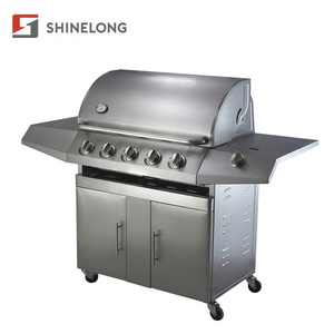 Stainless Steel Smokeless Gas Heavy Duty Outdoor Barbecue Grill