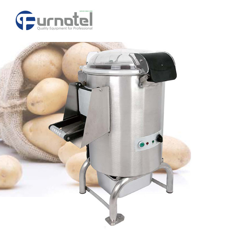 Commercial Automatic Electric Water Powered Potato Peeler And Slicer Machine