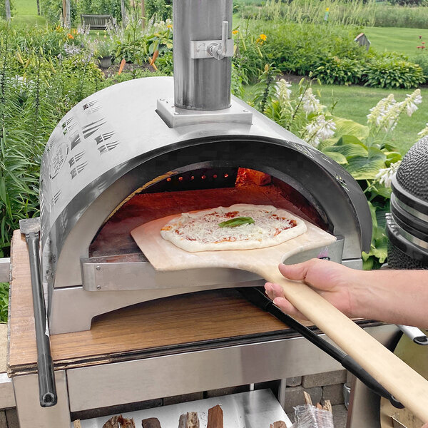 Built-in Stainless Steel Outdoor Wood Fire Pizza Oven Countertop Base Wood Fired Pizza Oven for Bakery