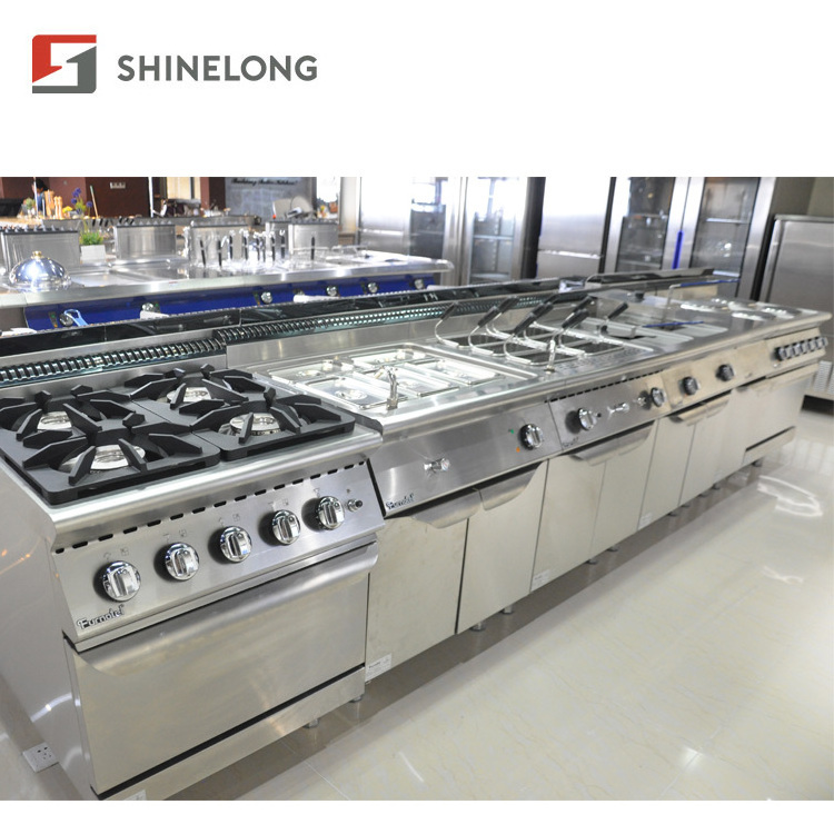 Commercial Stainless Steel Hotel Restaurant Equipment Kitchen