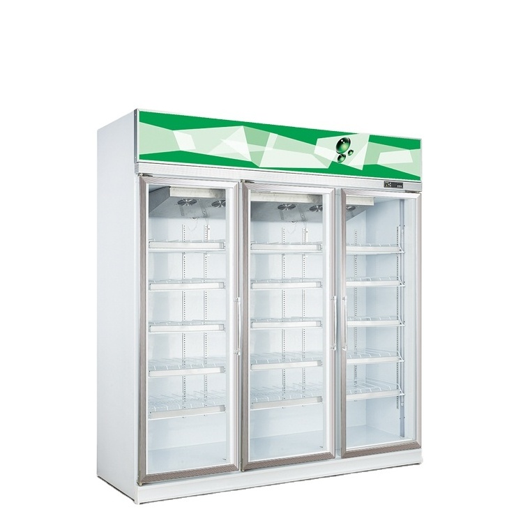 Commercial Fridge Glass Door Pepsi Displsy Refrigerator For Shop Merchandiser beverage display