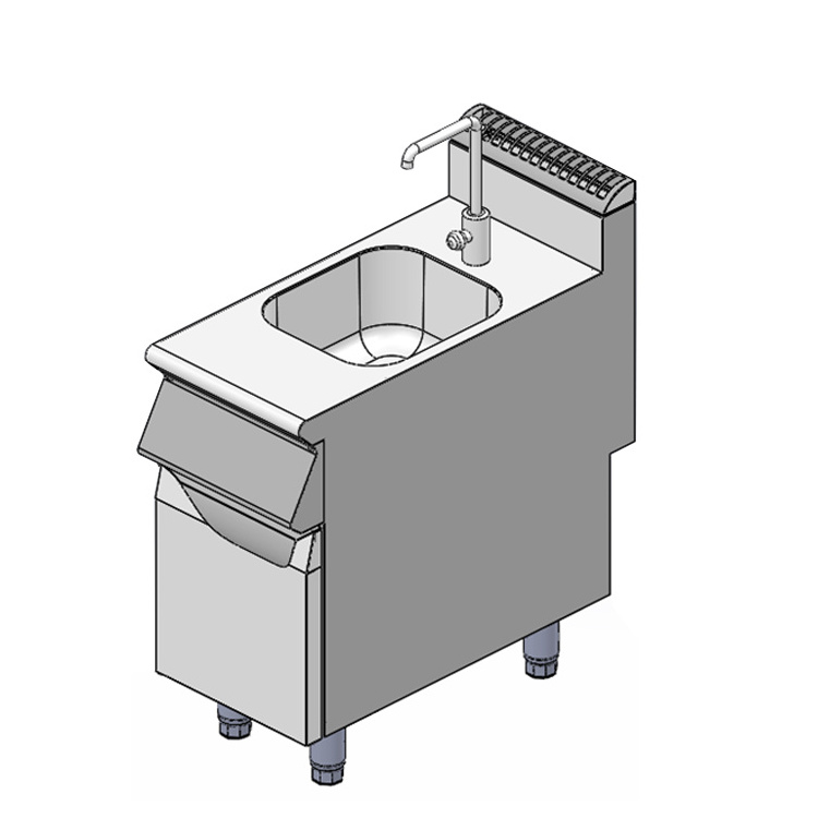 700 Series Stainless Steel Work Table With Sink And Cabinet