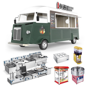 Stainless Steel Bus Deep Fryer Fast Food Trucks Street Mobile Food Trailer with Full Kitchen Equipments