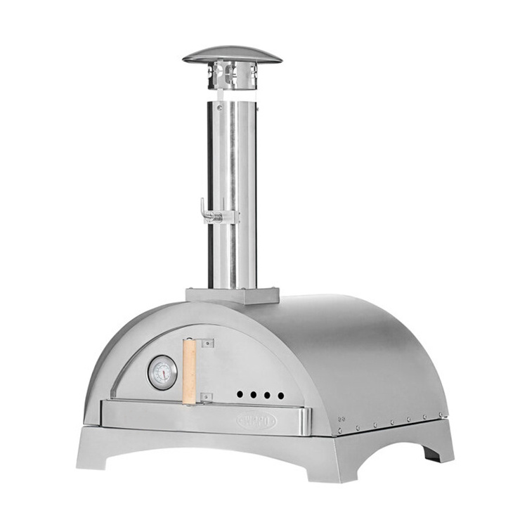 Built-in Stainless Steel Outdoor Wood Fire Pizza Oven Countertop Base Wood Fired Pizza Oven for Bakery