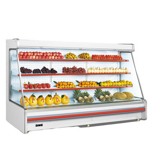 Supermarket Commercial Open Display Vegetable Refrigerator