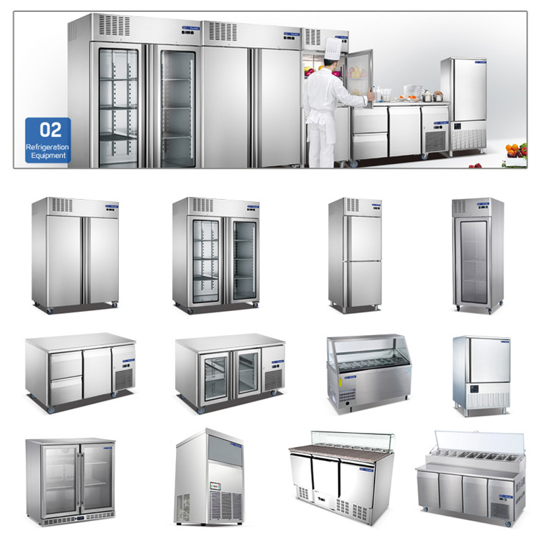 Restaurant Fridge Refrigeration Equipment Commercial Restaurant Refrigerator Kitchen Freezer